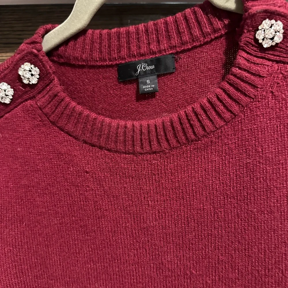 J. Crew Merino Wool jeweled sweater